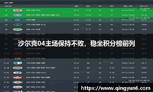 沙尔克04主场保持不败，稳坐积分榜前列