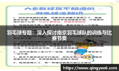 羽毛球专题：深入探讨南京羽毛球队的训练与比赛节奏