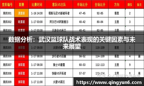 数据分析：武汉篮球队战术表现的关键因素与未来展望