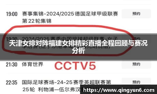 天津女排对阵福建女排精彩直播全程回顾与赛况分析